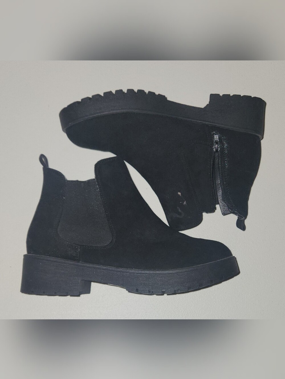 Women's Nasty Gal Faux Suede Side Zip Booties Size 6 US/ EU 39